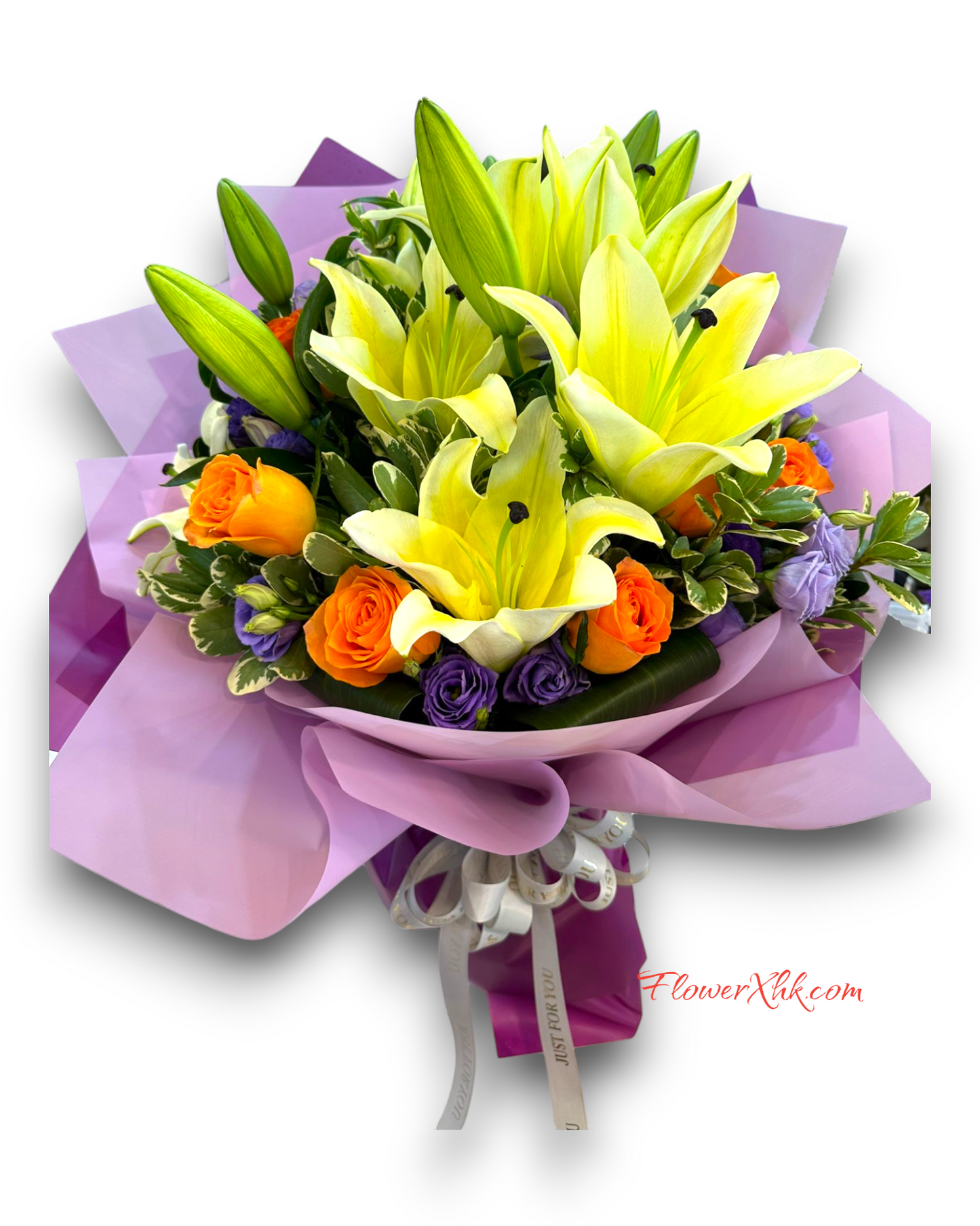 王百合玫瑰花束(B14RL)