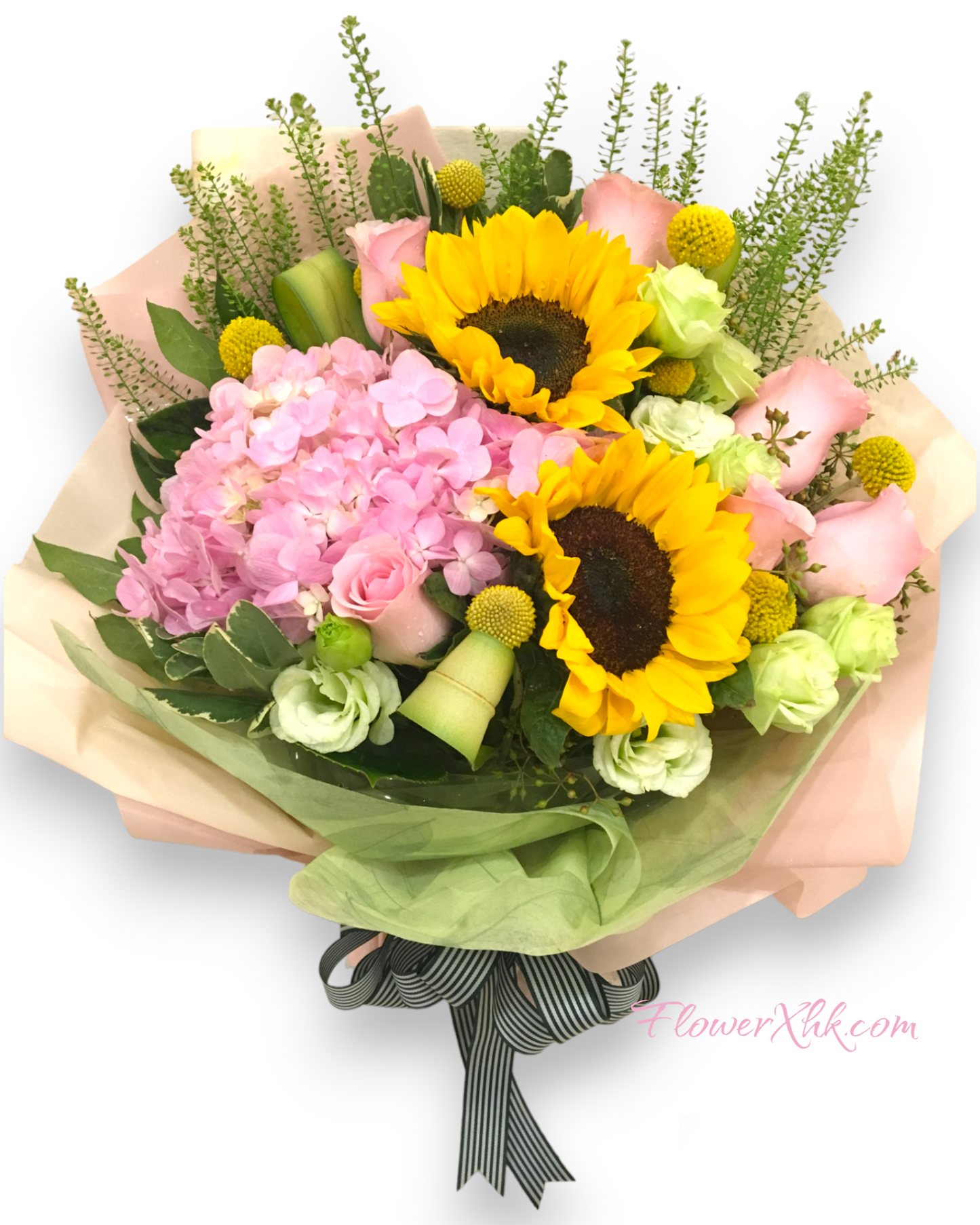 向日葵繡球花束(B48HS)